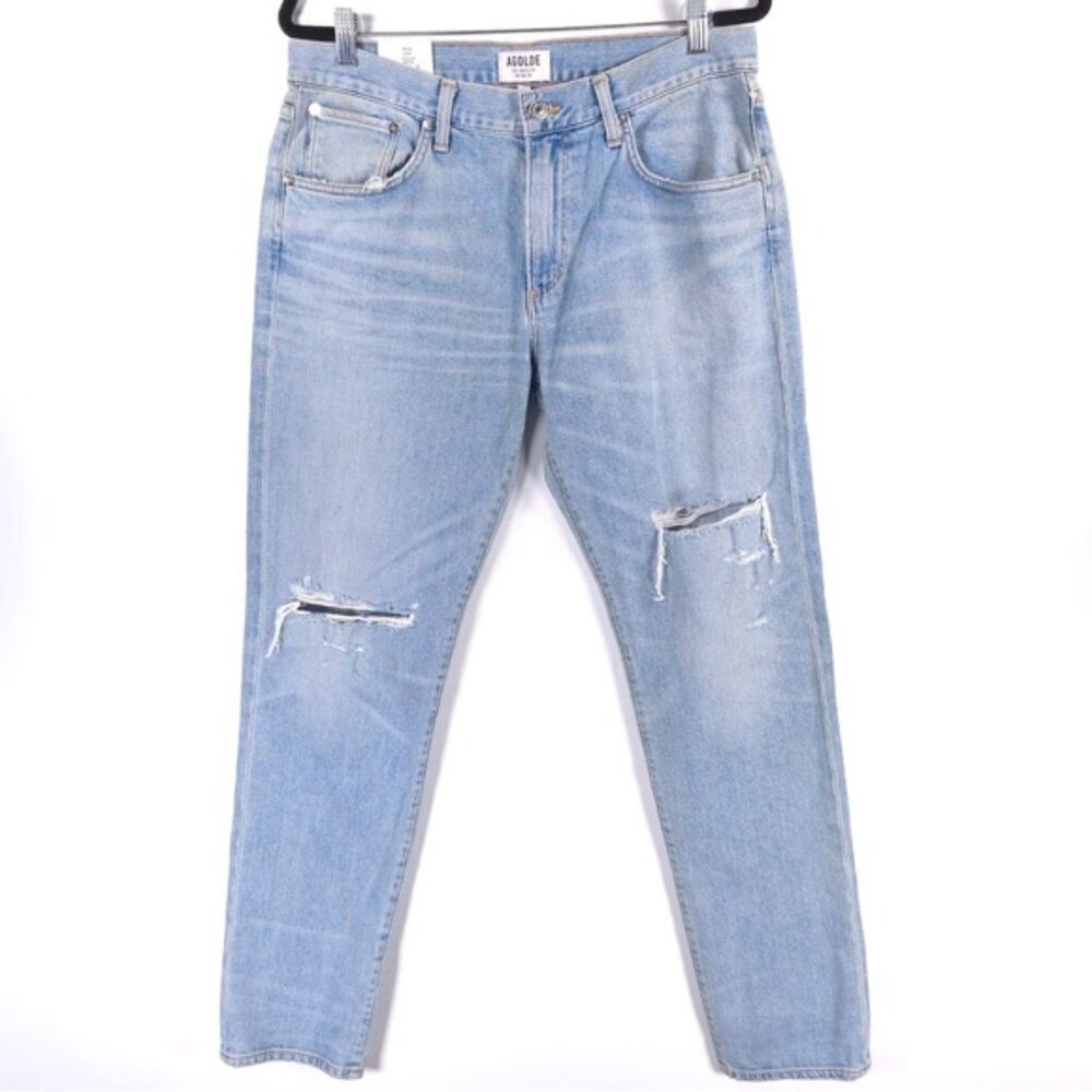 NWT AGOLDE Blade Skinny Distressed Jeans Busted A615C-825 USA🇺🇸MADE Size 34